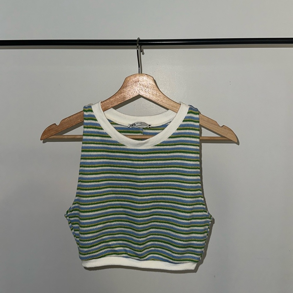 *SOLD* Zara Striped Crop Top
